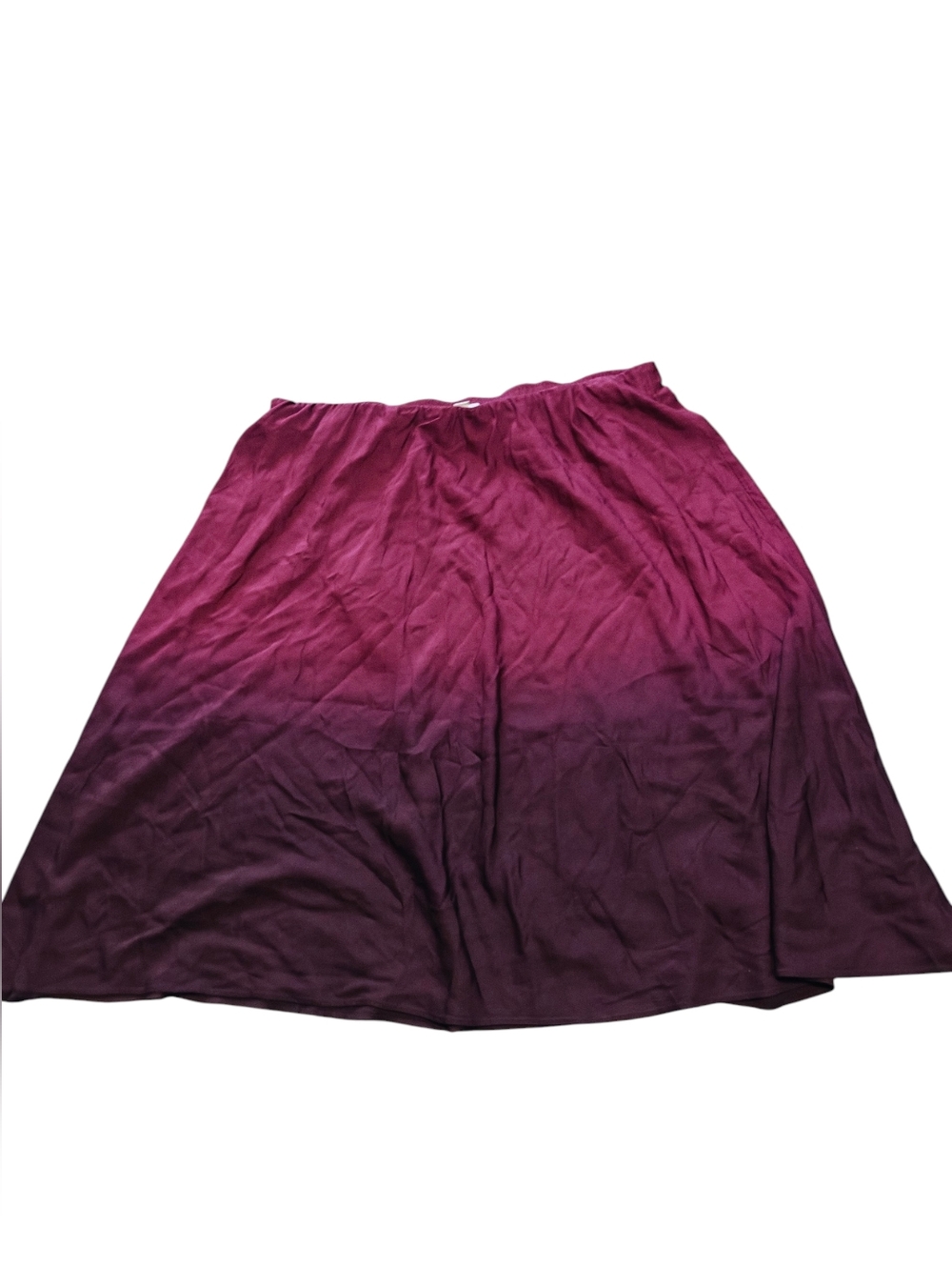 ​J. Jill Pure Jill Ombre Linen Blend Skirt - Magenta Purple Gradient Size XLP